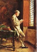 Ernest Meissonier The Reader in White china oil painting artist